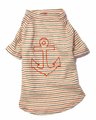 nautical stripe anchor t-shirt