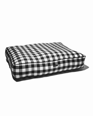 gingham check bed in black