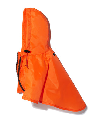 Nylon Rainbreaker in orange