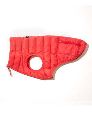 Red/pink puffer vest
