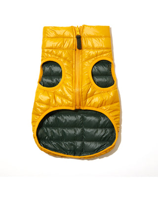 Yellow/green puffer vest