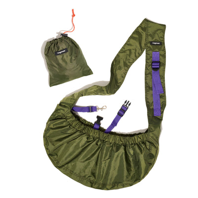NEW!  Nylon Packable Messenger Pouch Carrier - Army