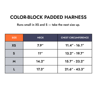 Color-Block Padded Harness