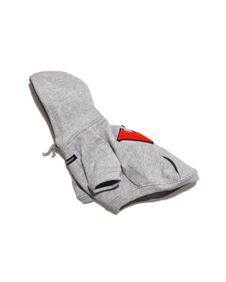 Grey Hoody with Red W patch