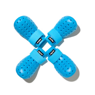 Cobalt Blue WagWellies Mojave dog boots, alternate view
