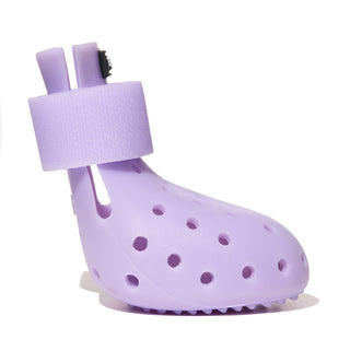 Lavender WagWellies Mojave dog boot, alternate view