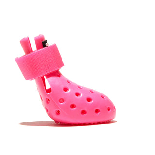 Hot Pink WagWellies Mojave dog boot, alternate view