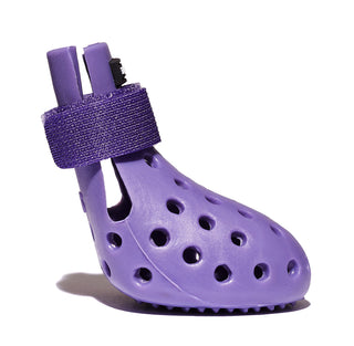 Purple WagWellies Mojave dog boot, alternate view