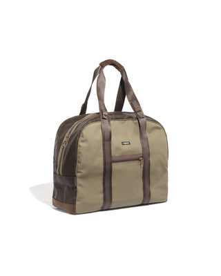 cotton ripstop dufle in brown