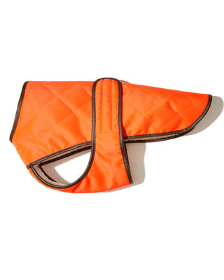 Quilted berber vest in orange